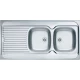 Кухонная мойка Alveus Classic 100 NAT полированная сталь 1009085