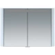 Зеркальный шкаф 100x70 см светло-голубой глянец Am.Pm Sensation M30MCX1001BG