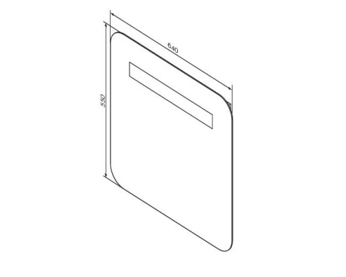 Зеркало 64x55 см Am.Pm Gem M90MOX0641WG