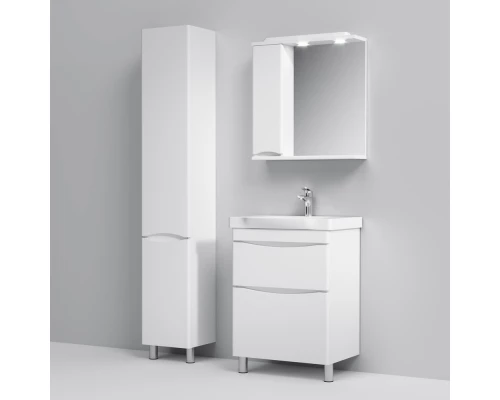 Зеркальный шкаф 65x75 см белый глянец L Am.Pm Like M80MPL0651WG