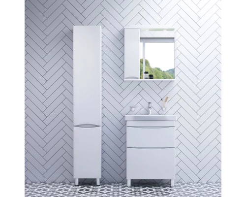 Зеркальный шкаф 65x75 см белый глянец L Am.Pm Like M80MPL0651WG