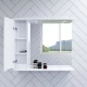 Зеркальный шкаф 65x75 см белый глянец L Am.Pm Like M80MPL0651WG