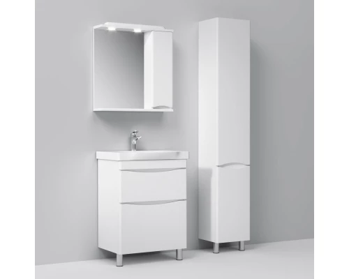 Зеркальный шкаф 65x75 см белый глянец R Am.Pm Like M80MPR0651WG