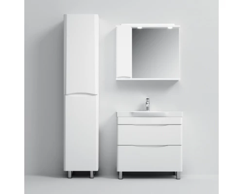 Зеркальный шкаф 80x75 см белый глянец L Am.Pm Like M80MPL0801WG