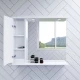 Зеркальный шкаф 80x75 см белый глянец L Am.Pm Like M80MPL0801WG