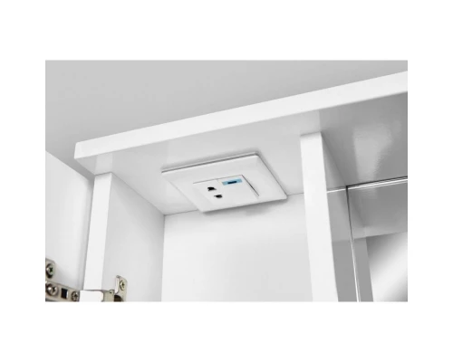 Зеркальный шкаф 80x75 см белый глянец L Am.Pm Like M80MPL0801WG