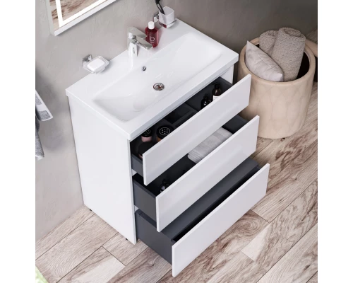 Тумба белый глянец 75 см Am.Pm Gem S M91FSX0752WG