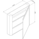 Зеркальный шкаф 80x70 см табачный дуб R Am.Pm Sensation M30MCR0801TF
