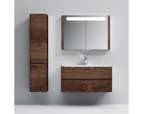 Зеркальный шкаф 100x70 см орех Am.Pm Sensation M30MCX1001NF