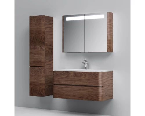 Зеркальный шкаф 100x70 см орех Am.Pm Sensation M30MCX1001NF