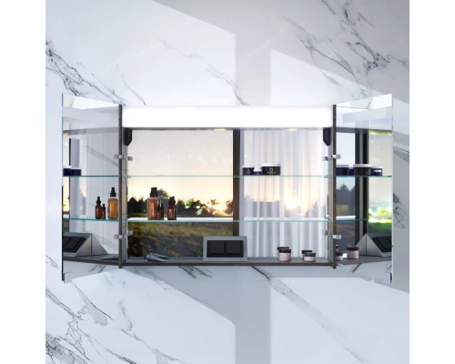 Зеркальный шкаф 100x70 см табачный дуб Am.Pm Sensation M30MCX1001TF