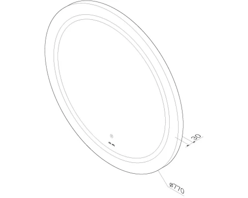 Зеркало 77x77 см Am.Pm X-Joy M85AMOX0801WG
