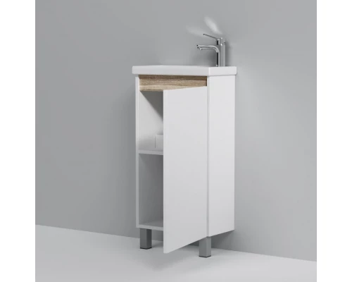 Комплект мебели белый глянец 55 см Am.Pm X-Joy M85AFSX0451WG + M85AWCC0452WG + M91AMOX0553WG