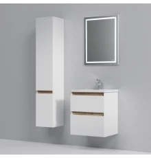 Комплект мебели белый глянец 55 см Am.Pm X-Joy M85AFHX0552WG + M85AWCC0552WG + M91AMOX0551WG