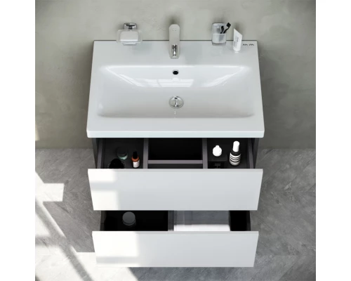 Тумба с раковиной белый глянец 61 см Am.Pm Gem M90FHX06022WG + M90WCC0602WG