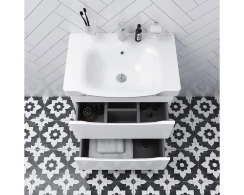 Комплект мебели белый глянец 65 см Am.Pm Like M80FHX0652WG + M80WCC0652WG + M80MPR0651WG