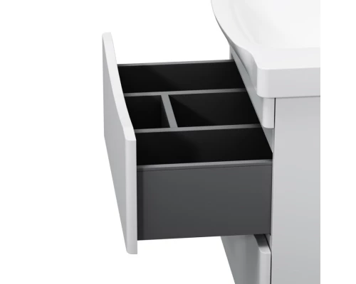 Тумба с раковиной белый глянец 65 см Am.Pm Like M80FHX0652WG + M80WCC0652WG