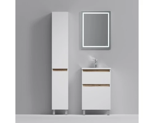 Комплект мебели белый глянец 55 см Am.Pm X-Joy M85AFSX0552WG + M85AWCC0552WG + M91AMOX0551WG