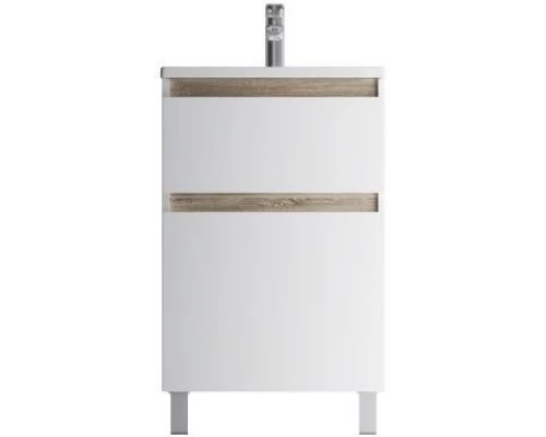 Комплект мебели белый глянец 55 см Am.Pm X-Joy M85AFSX0552WG + M85AWCC0552WG + M91AMOX0551WG