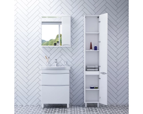 Комплект мебели белый глянец 65 см Am.Pm Like M80FSX0652WG + M80WCC0652WG + M80MPR0651WG