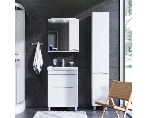 Комплект мебели белый глянец 65 см Am.Pm Like M80FSX0652WG + M80WCC0652WG + M80MPR0651WG