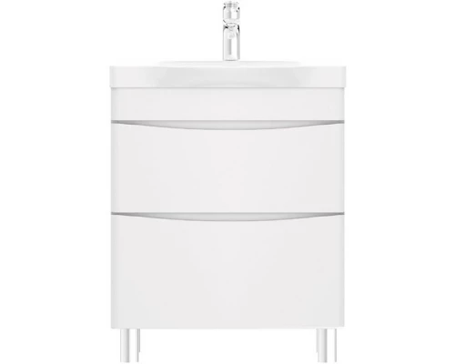 Комплект мебели белый глянец 65 см Am.Pm Like M80FSX0652WG + M80WCC0652WG + M80MPL0651WG