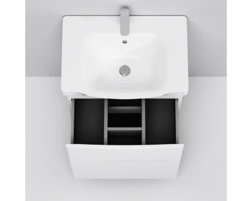 Тумба с раковиной белый глянец 65 см Am.Pm Like M80FSX0652WG + M80WCC0652WG