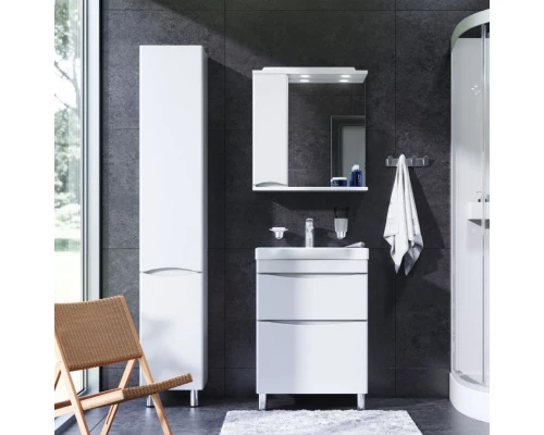 Тумба с раковиной белый глянец 65 см Am.Pm Like M80FSX0652WG + M80WCC0652WG