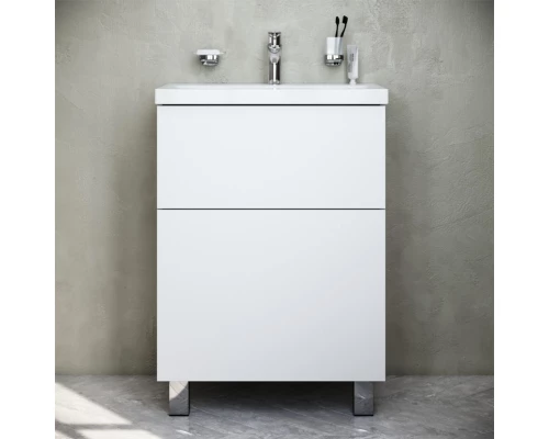 Комплект мебели белый глянец 65 см Am.Pm Gem M90FSX06022WG32 + M90WCC0602WG + M91AMOX0651WG