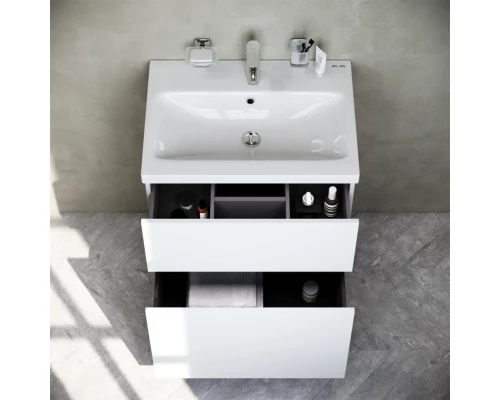 Комплект мебели белый глянец 61 см Am.Pm Gem M90FSX06022WG32 + M90WCC0602WG + M91AMOX0551WG