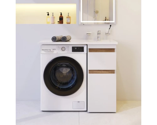 Тумба с раковиной белый глянец 100 см Am.Pm X-Joy M85AFSX0402WG + M85AWPR1001WG