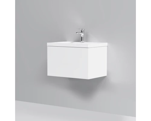 Тумба с раковиной белый глянец 61 см Am.Pm Gem M90FHX06021WG + M90WCC0602WG