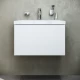 Тумба с раковиной белый глянец 61 см Am.Pm Gem M90FHX06021WG + M90WCC0602WG