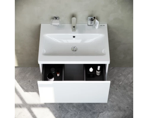 Тумба с раковиной белый глянец 61 см Am.Pm Gem M90FHX06021WG + M90WCC0602WG