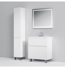 Комплект мебели белый глянец 80 см Am.Pm Gem M90FSX07522WG32 + M90WCC0752WG + M91AMOX0801WG