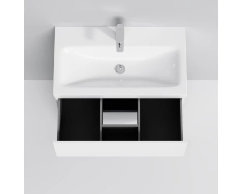 Тумба с раковиной белый глянец 76 см Am.Pm Gem M90FSX07522WG32 + M90WCC0752WG