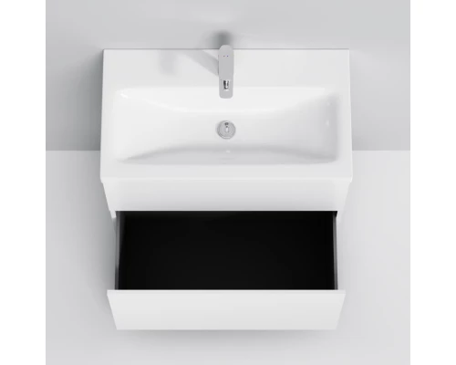 Тумба с раковиной белый глянец 76 см Am.Pm Gem M90FSX07522WG32 + M90WCC0752WG