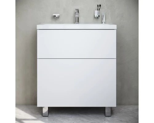 Тумба с раковиной белый глянец 76 см Am.Pm Gem M90FSX07522WG32 + M90WCC0752WG