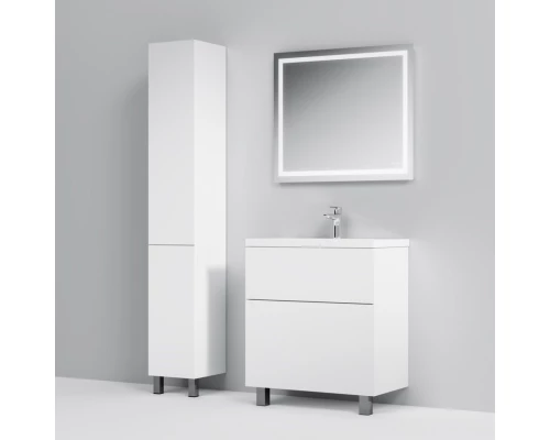 Тумба с раковиной белый глянец 76 см Am.Pm Gem M90FSX07522WG32 + M90WCC0752WG