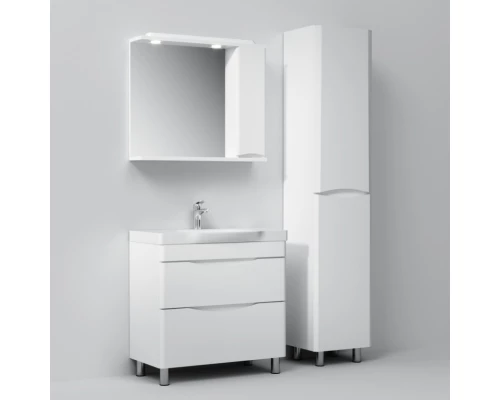 Комплект мебели белый глянец 80 см Am.Pm Like M80FSX0802WG + M80WCC0802WG + M80MPR0801WG