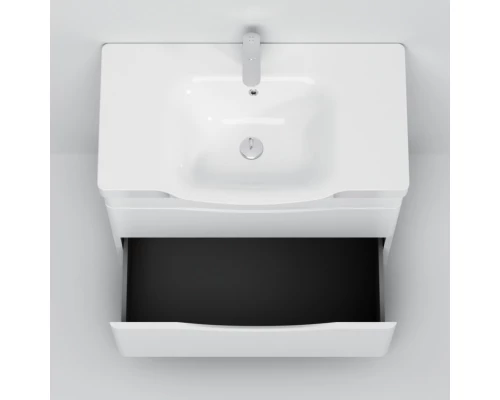 Комплект мебели белый глянец 80 см Am.Pm Like M80FSX0802WG + M80WCC0802WG + M80MPL0801WG