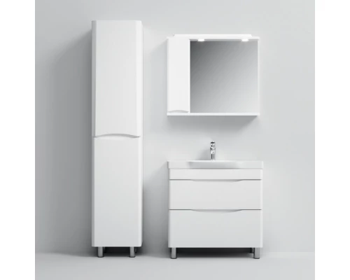 Комплект мебели белый глянец 80 см Am.Pm Like M80FSX0802WG + M80WCC0802WG + M80MPL0801WG