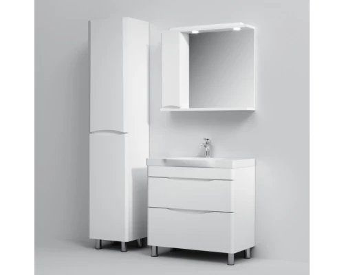 Тумба с раковиной белый глянец 80 см Am.Pm Like M80FSX0802WG + M80WCC0802WG