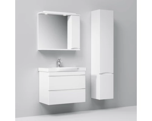 Комплект мебели белый глянец 80 см Am.Pm Like M80FHX0802WG + M80WCC0802WG + M80MPR0801WG