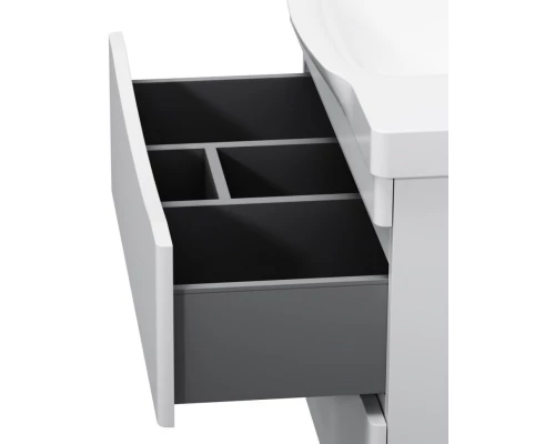 Комплект мебели белый глянец 80 см Am.Pm Like M80FHX0802WG + M80WCC0802WG + M80MPR0801WG