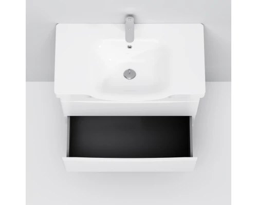 Тумба с раковиной белый глянец 80 см Am.Pm Like M80FHX0802WG + M80WCC0802WG