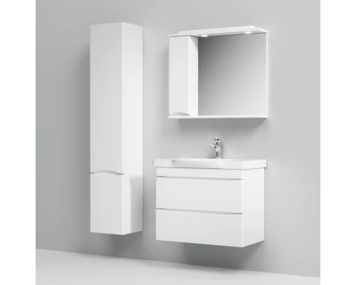 Тумба с раковиной белый глянец 80 см Am.Pm Like M80FHX0802WG + M80WCC0802WG