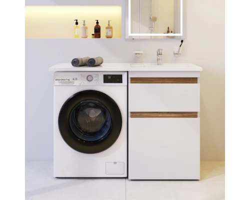 Тумба с раковиной белый глянец 120 см Am.Pm X-Joy M85AFSX0602WG + M85AWPR1201WG