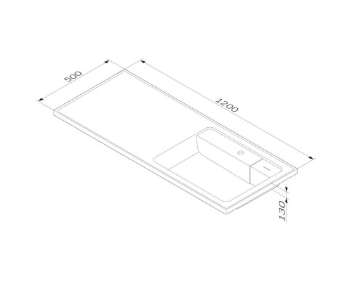 Тумба с раковиной белый глянец 120 см Am.Pm X-Joy M85AFSX0602WG + M85AWPR1201WG