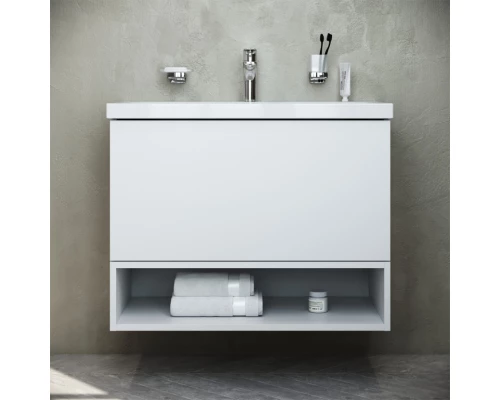 Комплект мебели белый глянец 80 см Am.Pm Gem M90FHX07521WG + M90WCC0752WG + M91AMOX0801WG